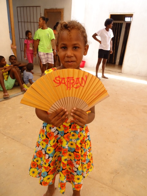 Der Safran Fächer auf den kapverdischen Inseln