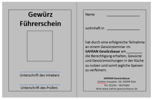 Gewürzführerschein